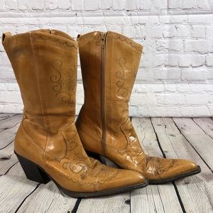 Leather Cowboy Boots